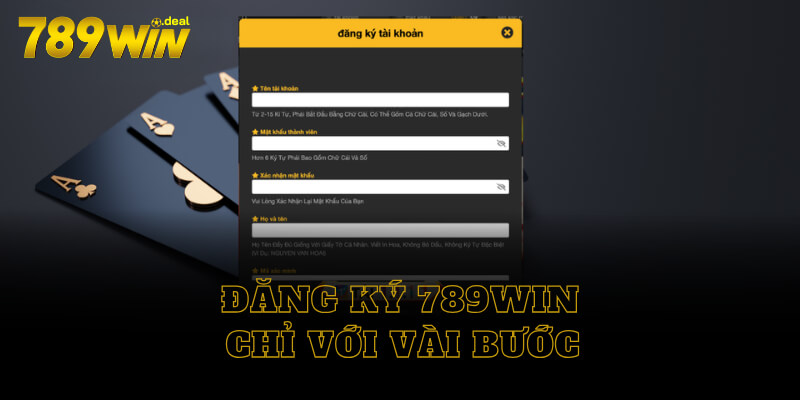 Đăng ký 789win chỉ với vài bước